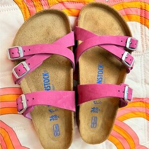 Birkenstock Franca FUSCHIA!! Pink Sandals Comfortable Stylish Footwear nwot